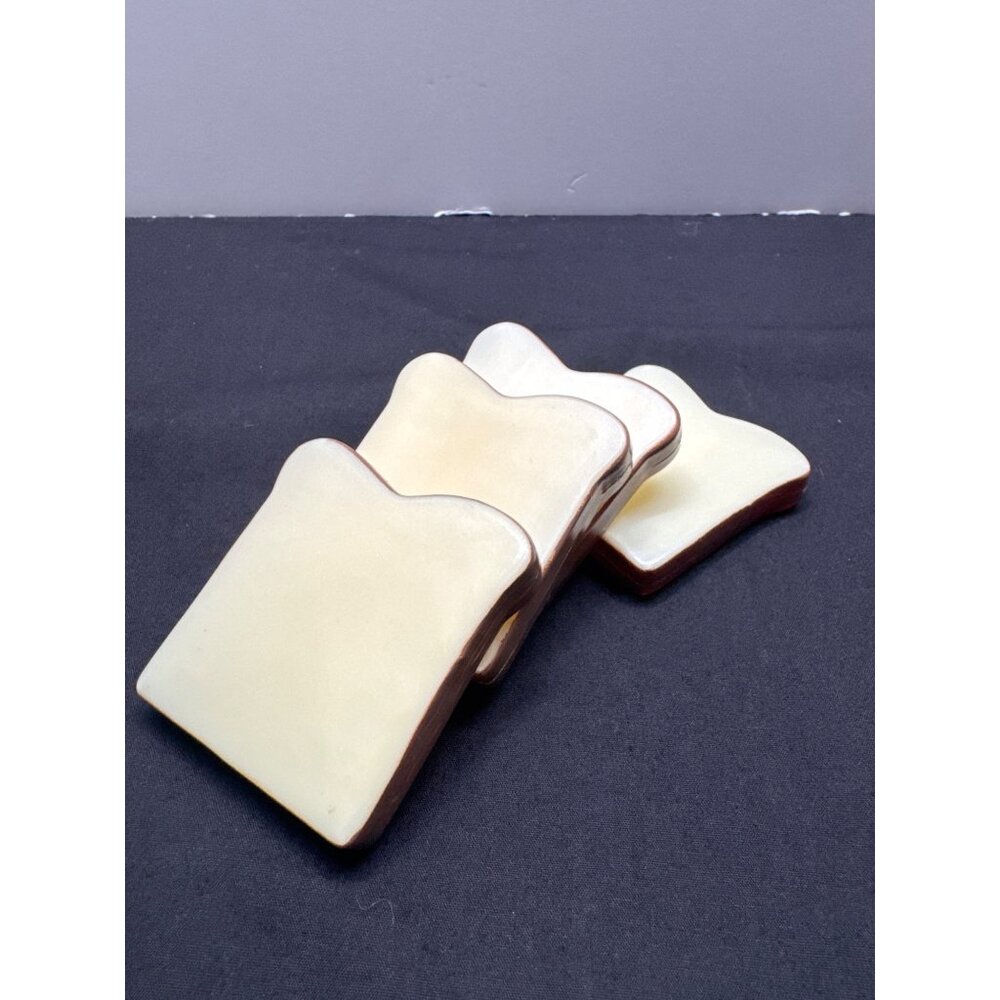 Set Of 4 Toast shape for pretend play plastic kids play food